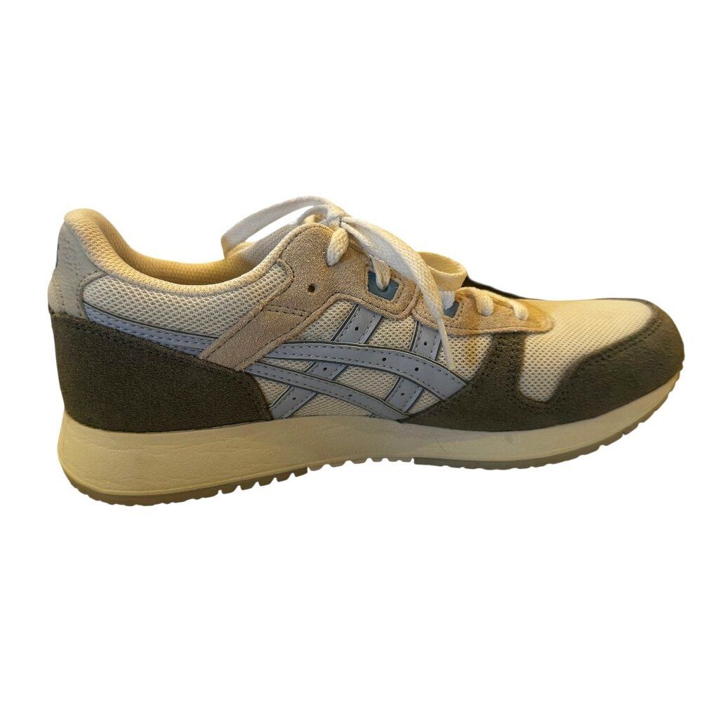 Asics Cream, Light Gray & Dark Gray Athletic Sneaker
